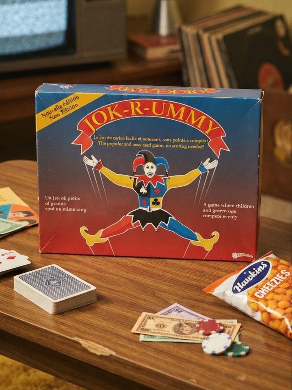 Vintage Jok-R-Rummy Card Game New Edition Jennick 1980s Retro Family Board Game